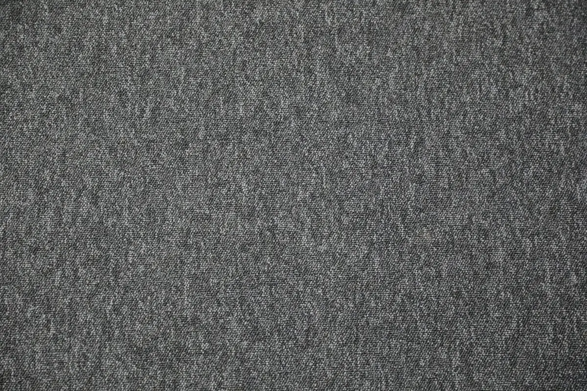 Close up of grey loop pile carpet