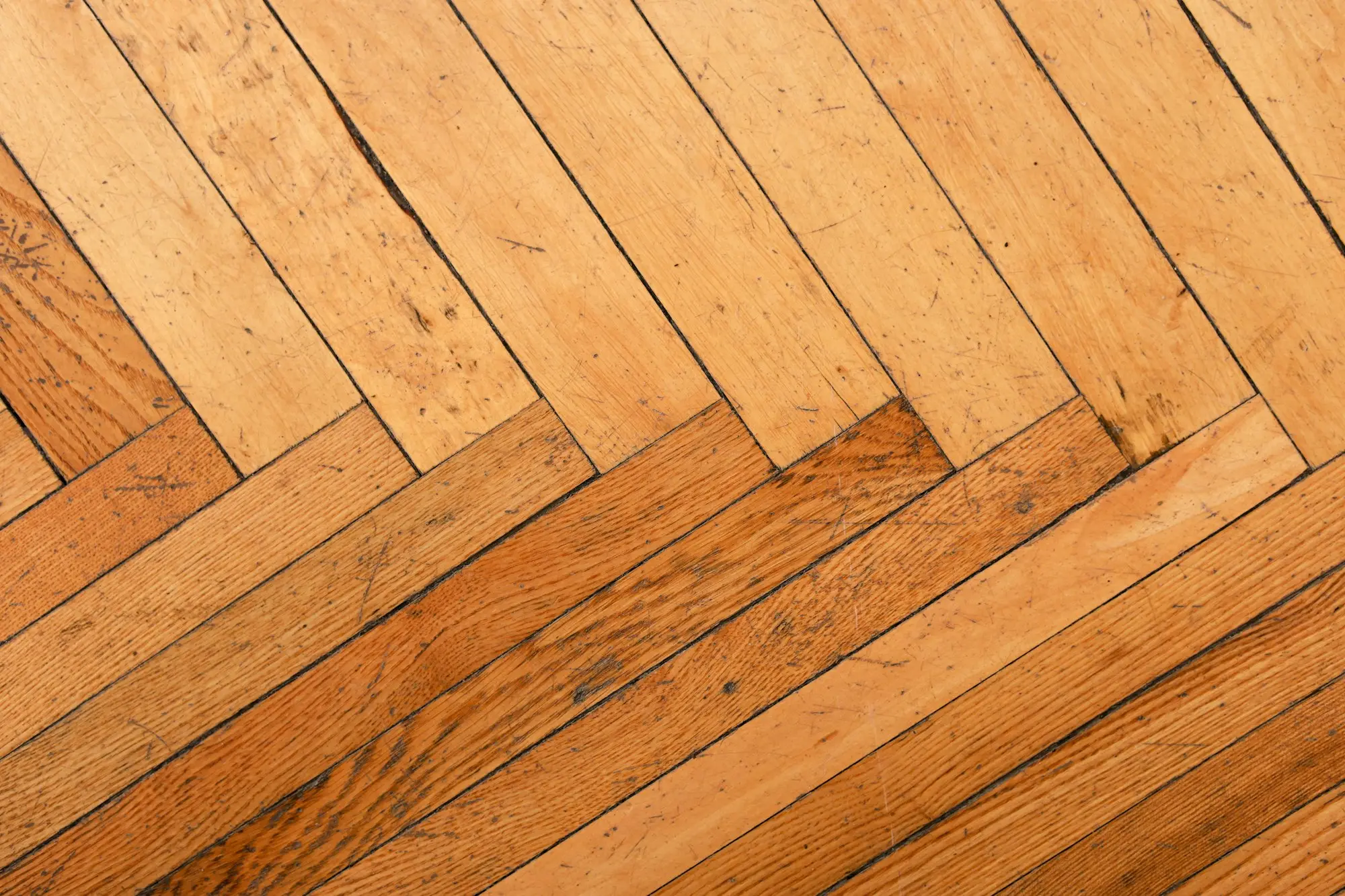Herringbone wood floor